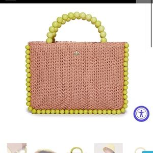 NWT Lele Sadoughi maya mini tote in pastel rainbow